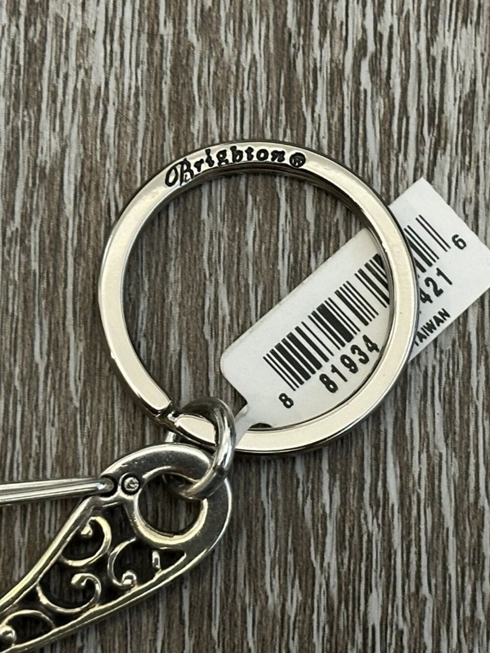 NWT Brighton Keychain Key Fob Ring Chain Clip Beautiful! - Picture 3 of 8